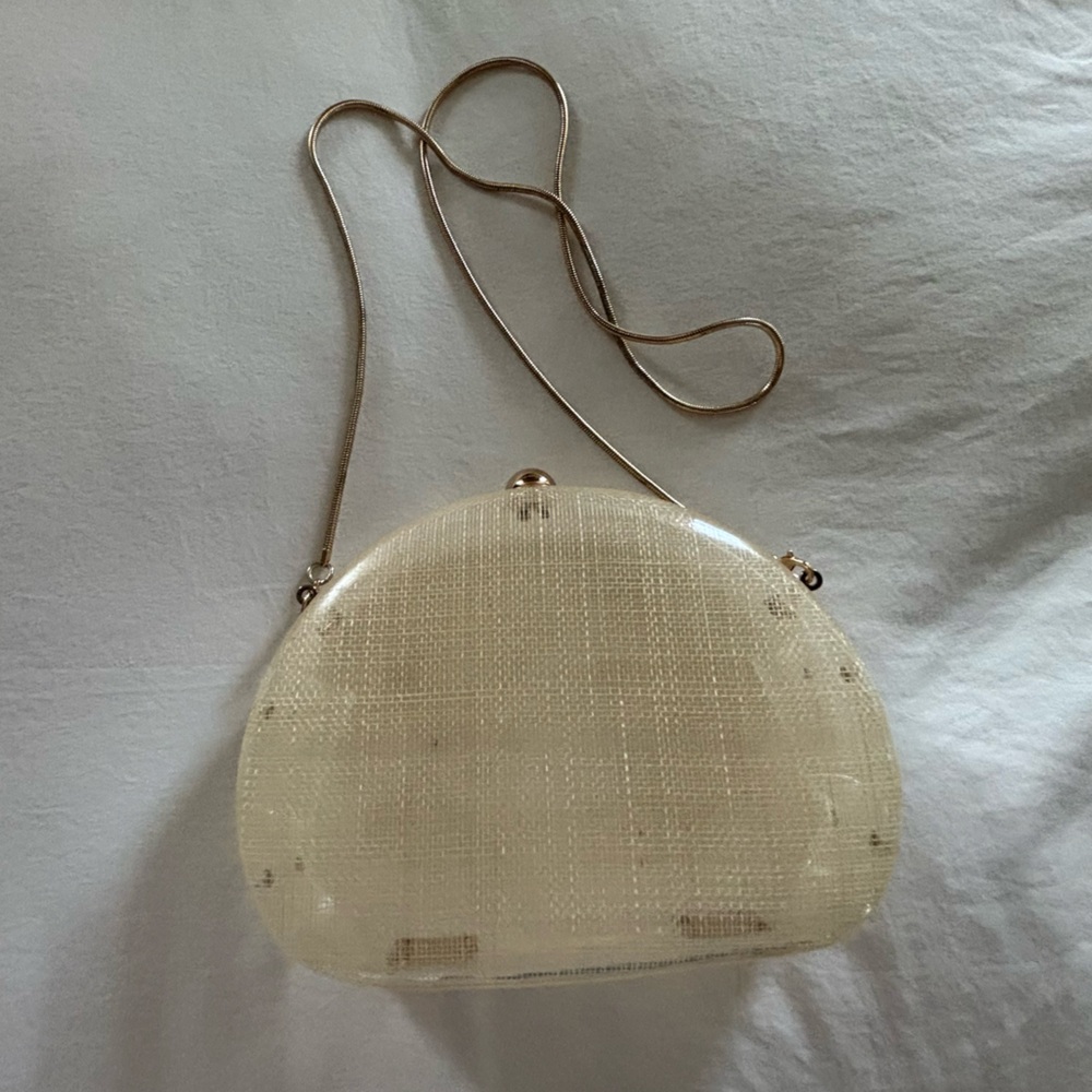 Zara Transparent Hard Shell Clutch - Picture 2 of 5